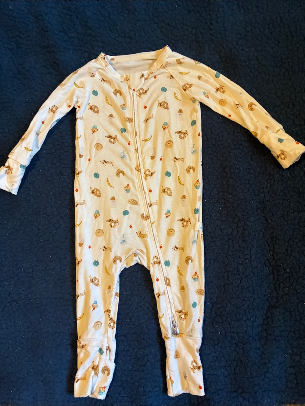 Loulou lollipop Animal & Fruit Zip Front Footed One-Piece for Kids